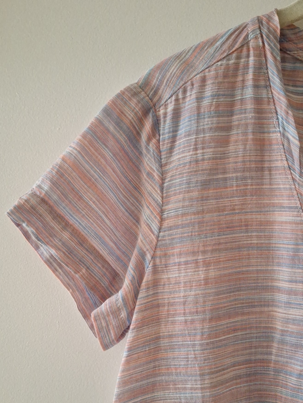 CLOTH & STONE Women's Cotton V-Neck Short Sleeve T Shirt - Size Small - Picture 2 of 10